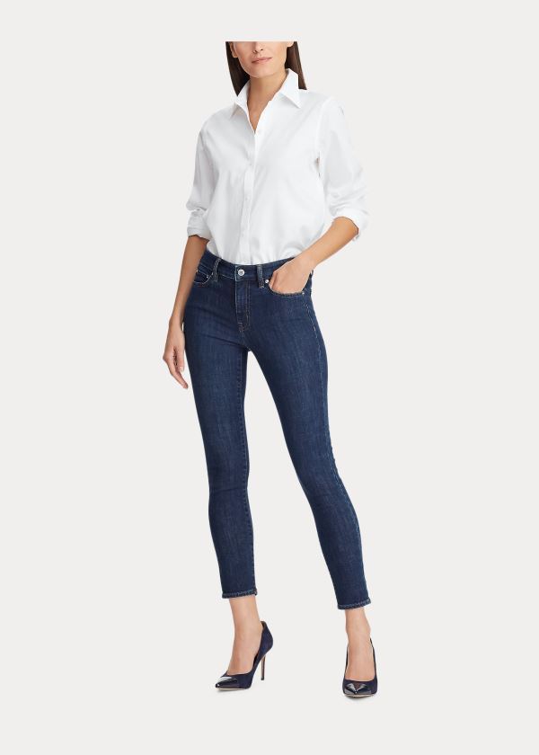 Women's Ralph Lauren Cotton Poplin Shirts | 583176PGI